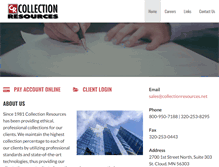 Tablet Screenshot of collectionresources.net